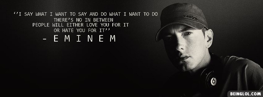 Eminem Marshall Mathers Quote Facebook Covers
