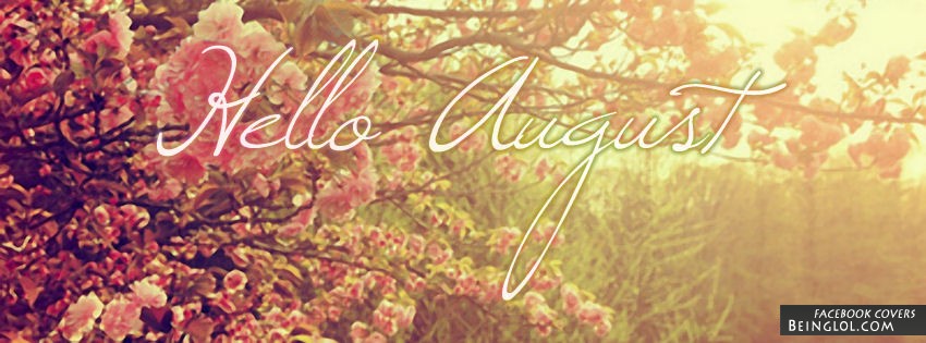 Hello August Facebook Covers