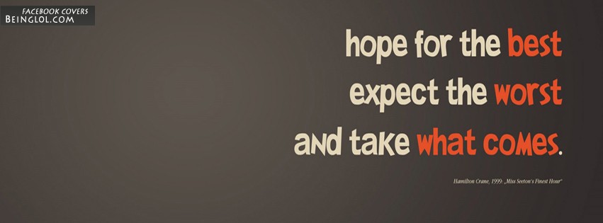 Hope Saying About Life Facebook Covers