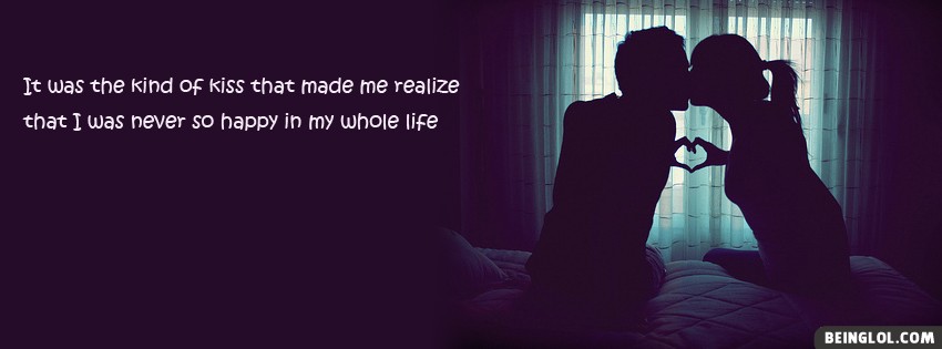 Kissing Quote Facebook Covers