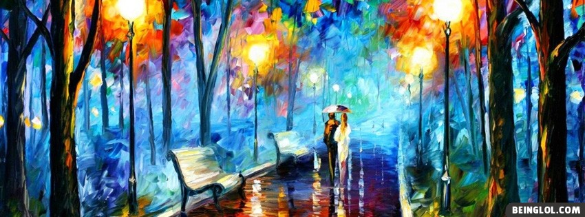 Rainy Night Painting Facebook Covers