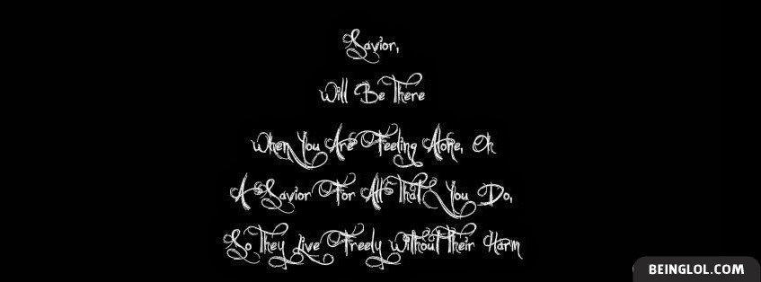 Saviour Lyrics By Black Veil Brides Facebook Covers