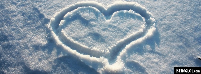 Snow Heart Facebook Covers