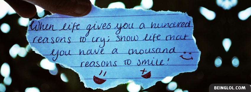 Thousand Reasons To Smile Facebook Covers