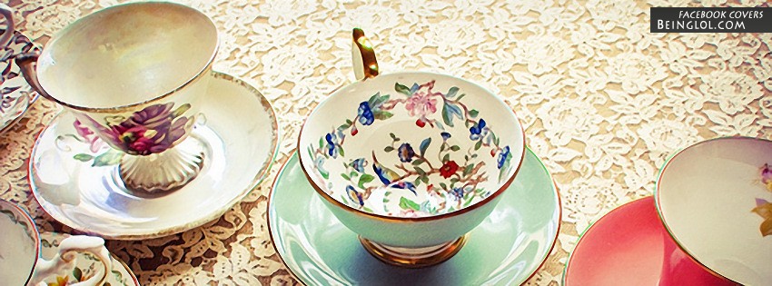 Vintage Tea Cups Facebook Covers