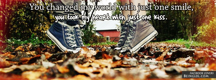 With Just One Smile Facebook Covers