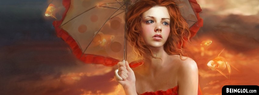 Woman And A Goldfish Fantasy Art Facebook Covers