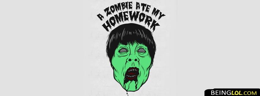 Zombie Ate My Homework Facebook Covers