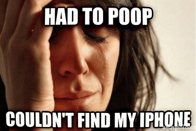 Pooping Without Iphone Is a Big Problem