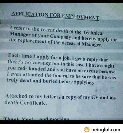 This Is How You Apply For a Job