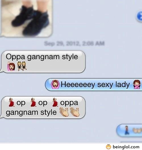 Gangnam Style Sms