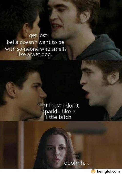 When Edward and Jacob Fight For Bella . Me Gusta
