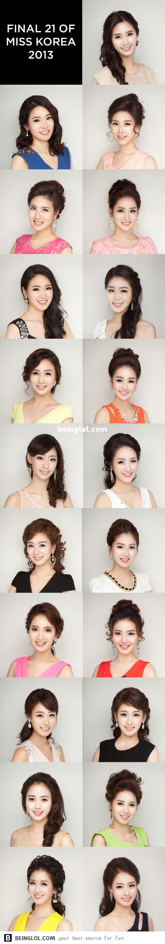 Final 21 of Miss Korea 2013