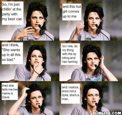 Kristen Stewart Trying to Be Funny
