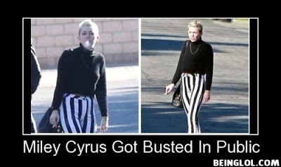 Miley Cyrus Got Busted In Public