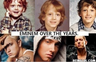 Eminem Over the Years.