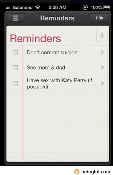 My Friend’s To-Do List For the Day