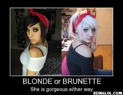 Blonde Or Brunette !