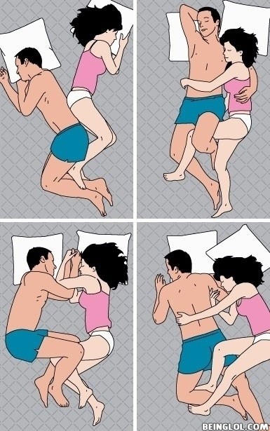 4 Popular Ways of Couple Sleeping