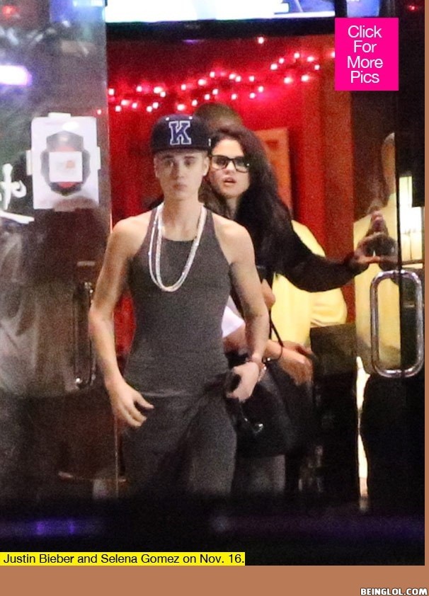 Selena Gomez Spends the Night with Justin Bieber