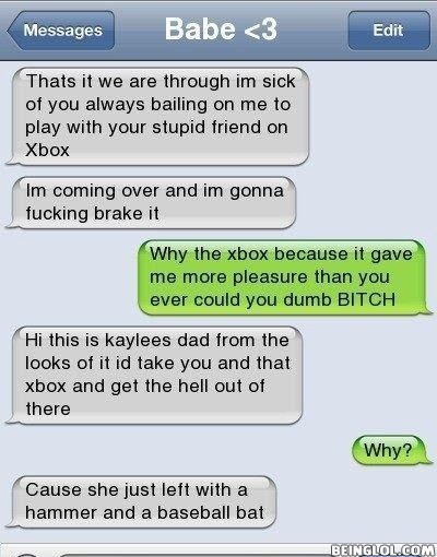 Never Try to Blame Your Girlfriend! Never!