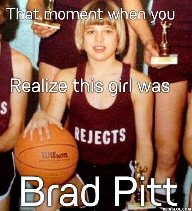 When You Realise This Was Brad Pitt