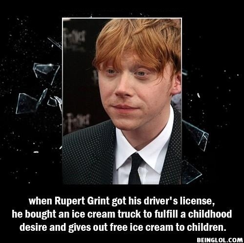 Did You Know That When Rupert Grint Got His Driver’s License....