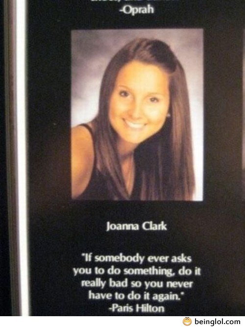 Epic Yearbook Quote Fail
