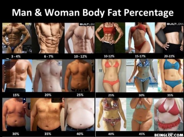Man & Woman Body Fat Percentage