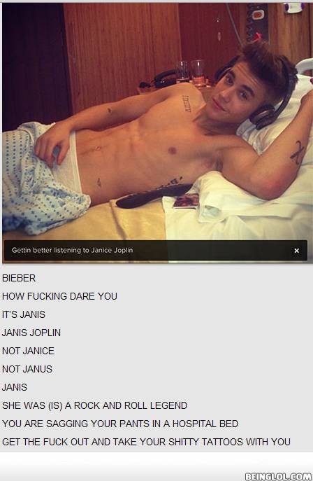 Justin Bieber In Bed