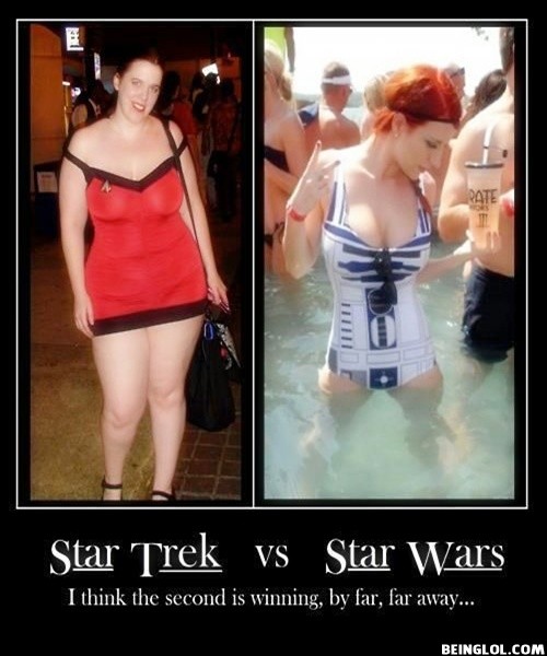 Comparison of Star Trek and Star Wars