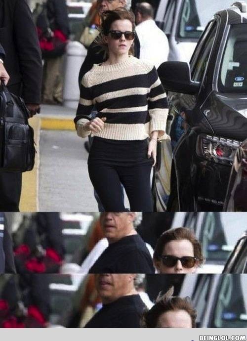 When You See Emma Watson Walking Down the Street