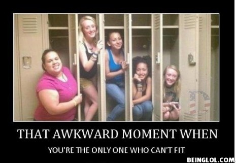 Awkward Moment When You’re the Only One.