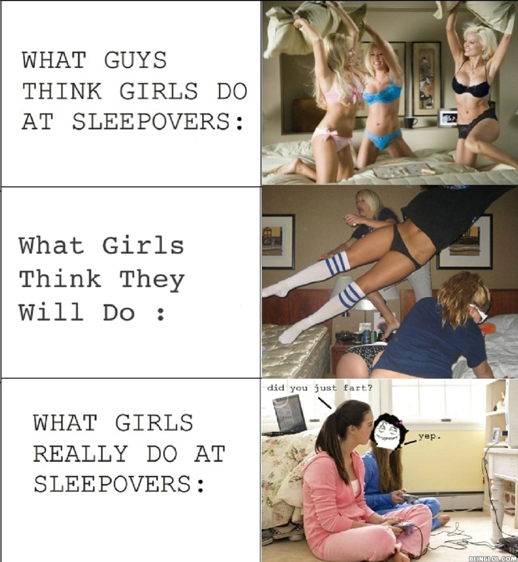 What Girls Really Do At Sleepovers