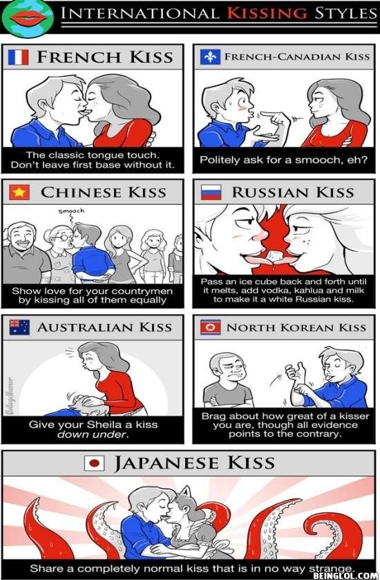 French Kisses For Countries