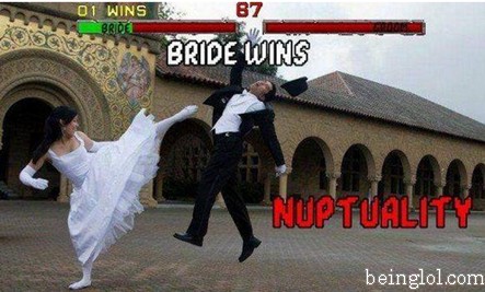 Bride Wins !!