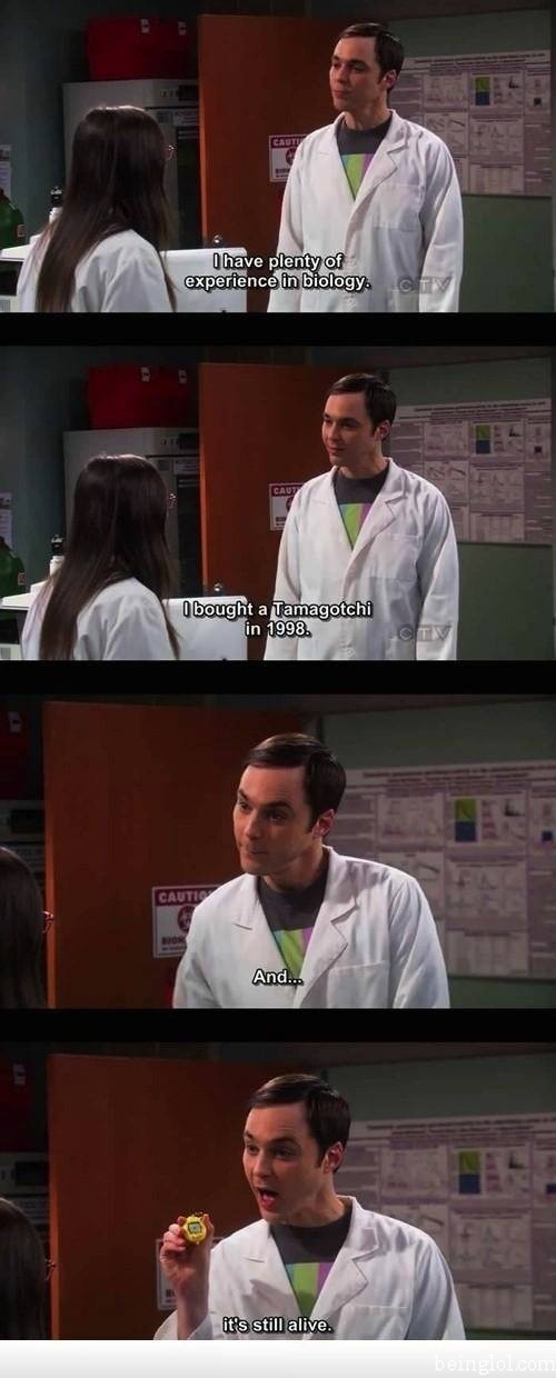 Sheldon Has Plenty of Experience In Biology