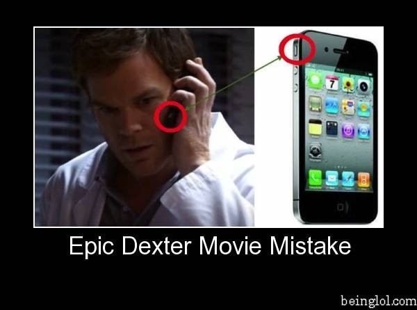 Dexter Movie Mistake