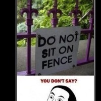 Do Not Sit On Fence