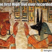 The First High-five Ever Recorded