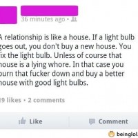 A Relationship Is Like A House
