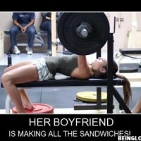 Her Bf Is Making All The Sandwiches !
