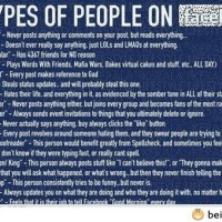 Types Of People On Facebook