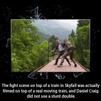 The Top Scene On Top Of A Train In Skyfall Was Actually Filmed....