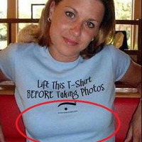 Lift This T-shirt Before Taking Photos