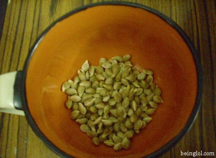 How many seeds in the cup?