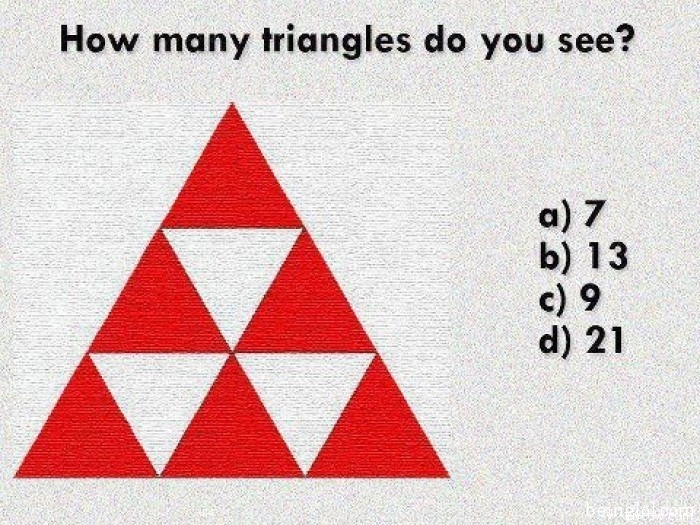 How many triangles are there?